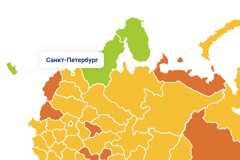 Päivittyvä kartta näyttää, missä vaiheessa Venäjän alueet ovat koronarajoitusten purkamisessa